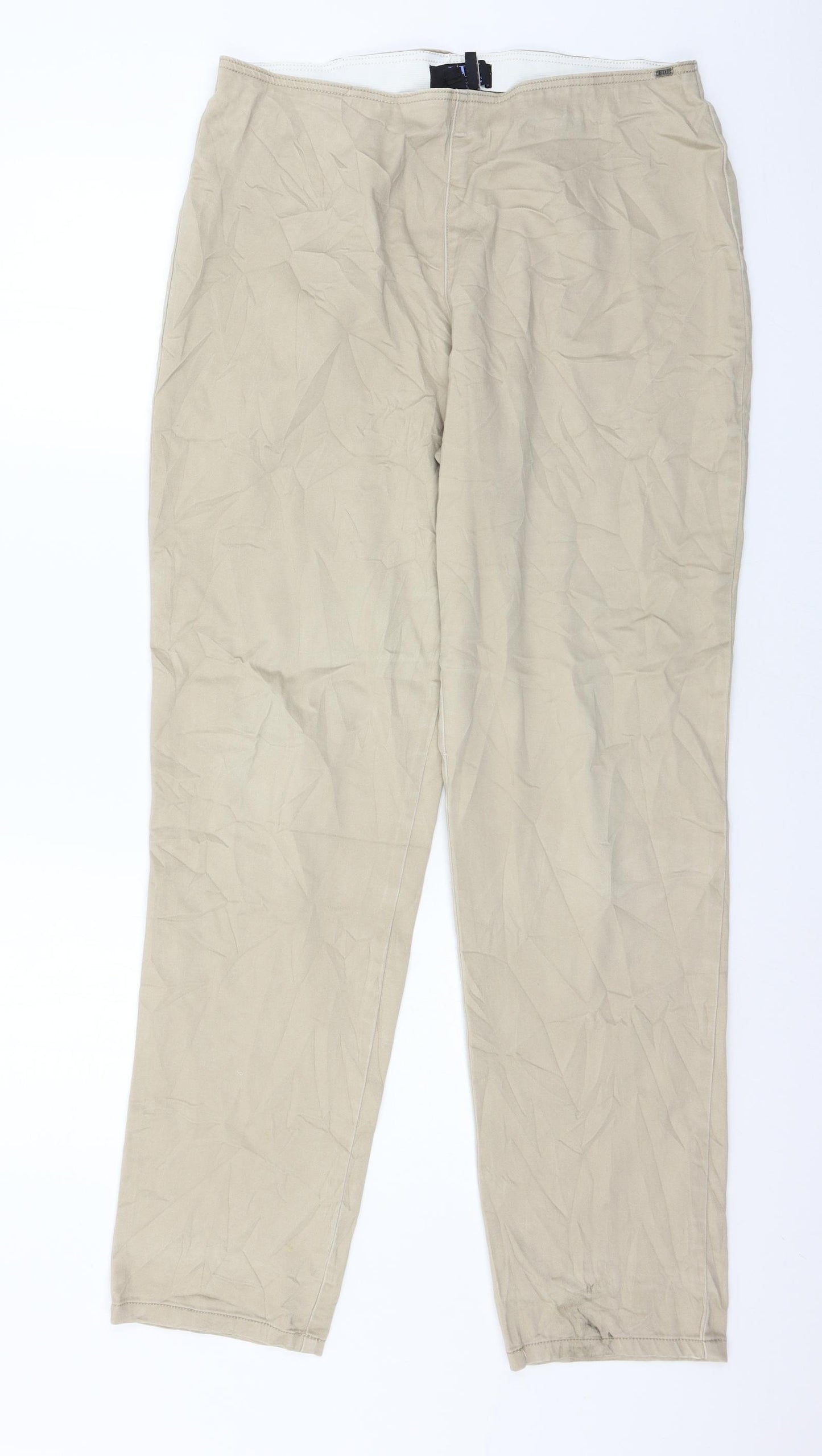 FDJ Womens Beige   Trousers  Size 16 L31 in