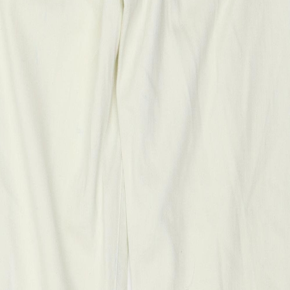 7 For All Mankind Womens Ivory  Denim Mom Jeans Size 27 in L27 in