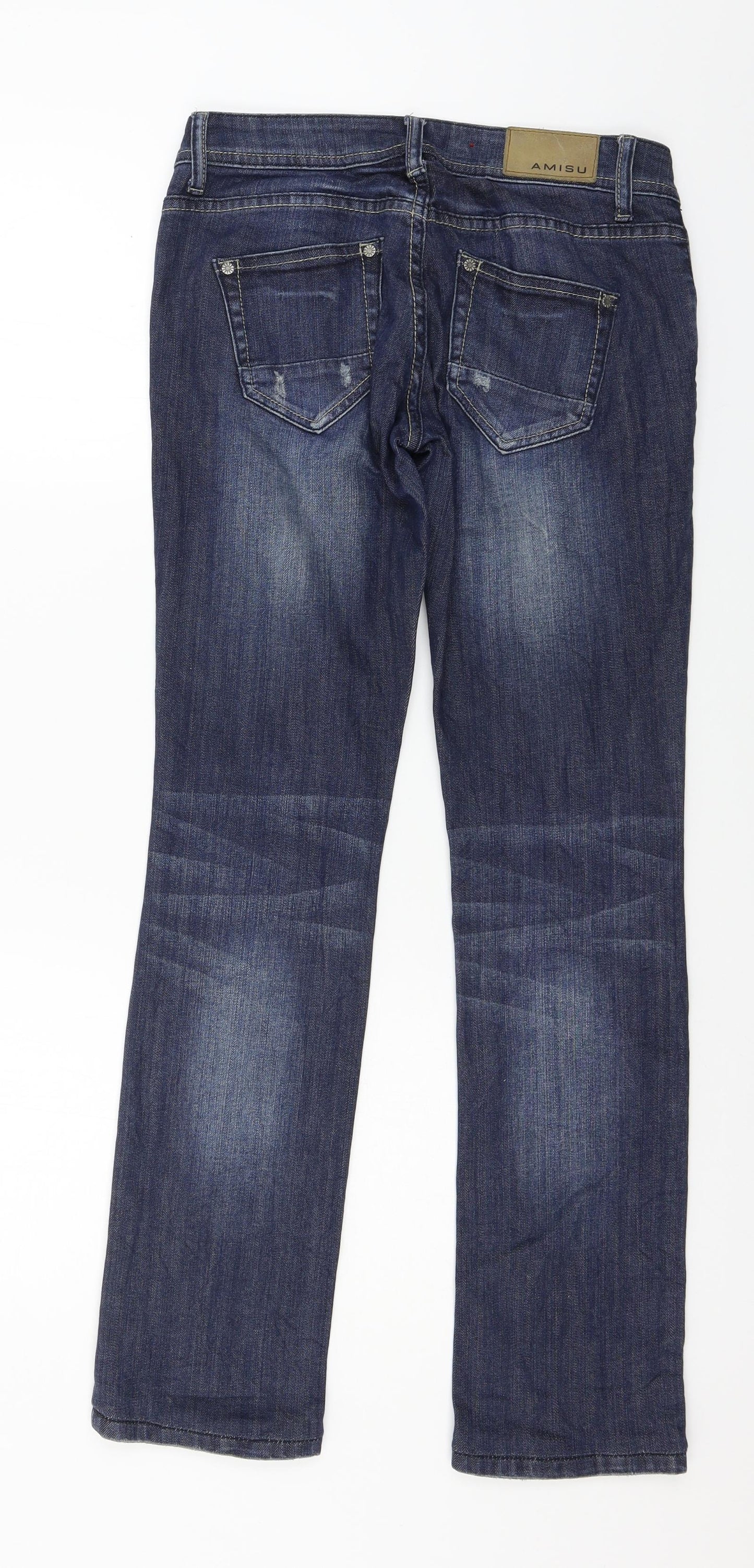 Amisu Womens Blue  Denim Straight Jeans Size 26 in L29 in