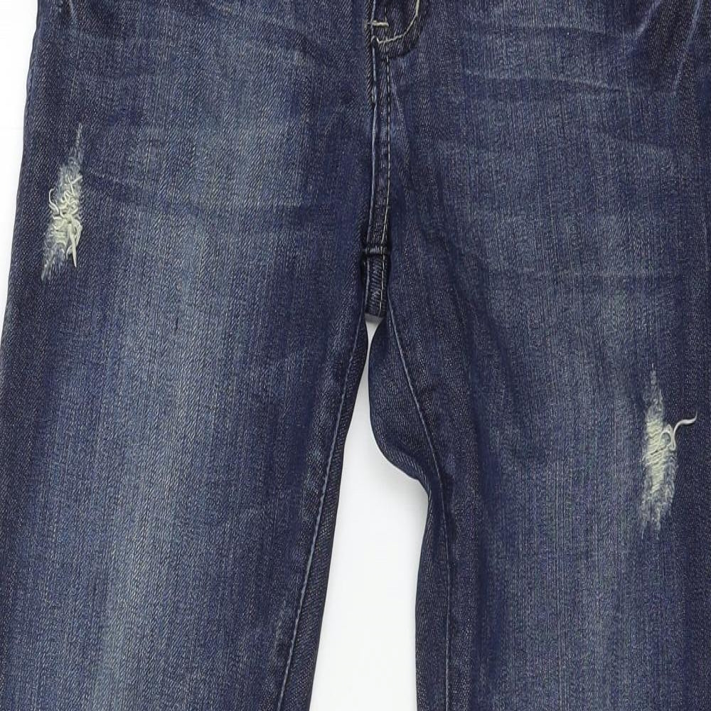 Amisu Womens Blue  Denim Straight Jeans Size 26 in L29 in