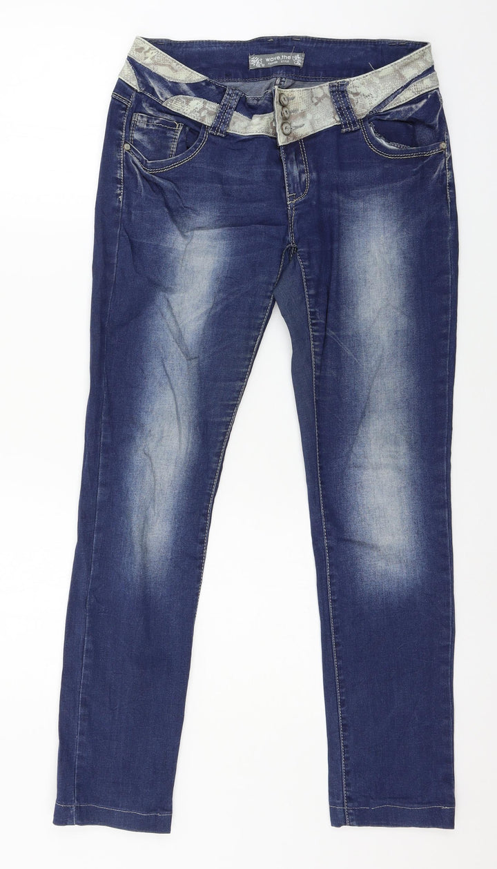 Wave, The Womens Blue Denim Skinny Jeans Size 30 in L29 in