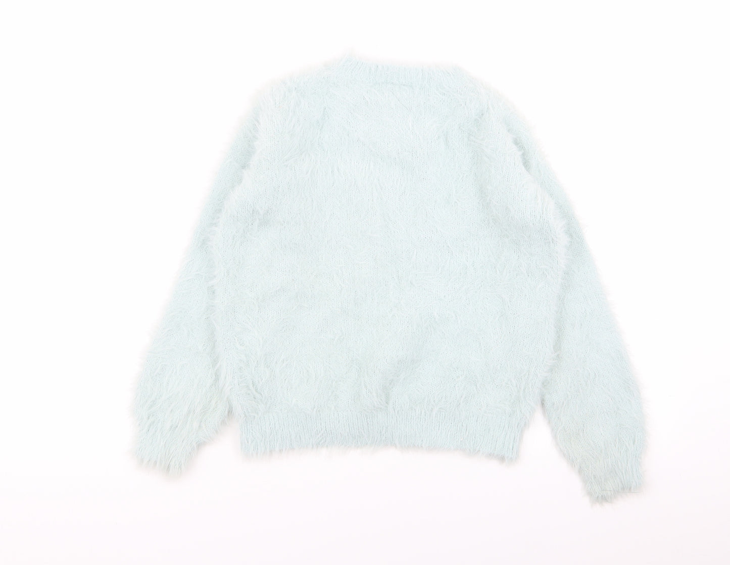 F&F Girls Green   Pullover Jumper Size 8-9 Years
