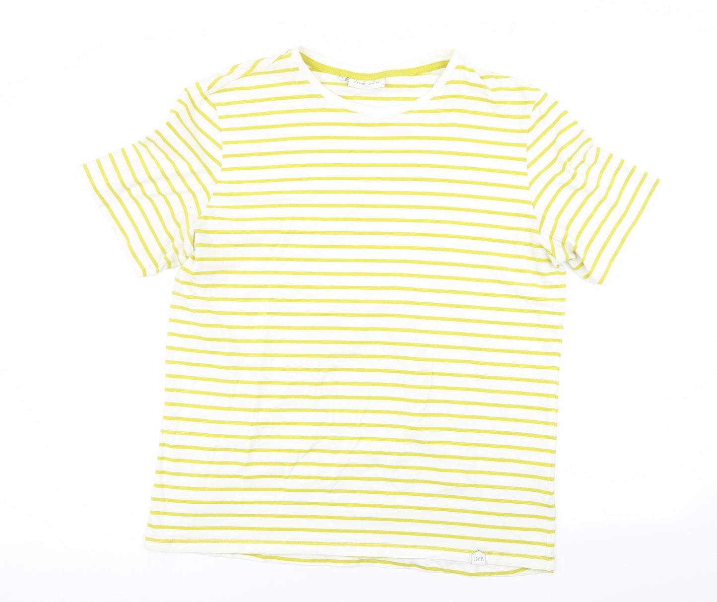 casual friday Mens Multicoloured Striped   T-Shirt Size L