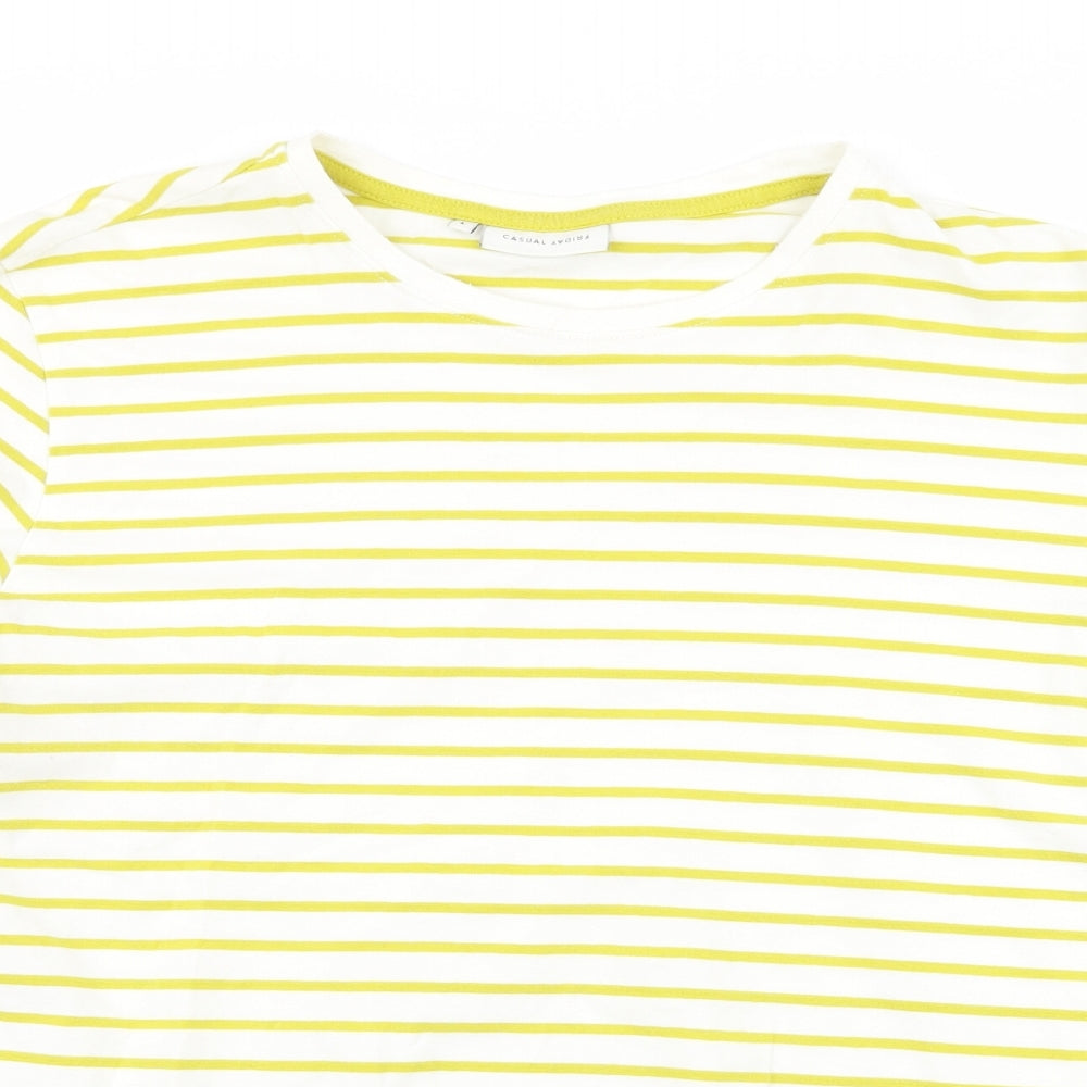 casual friday Mens Multicoloured Striped   T-Shirt Size L