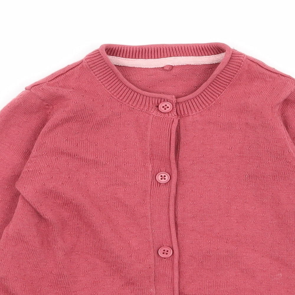 M&S Girls Pink   Cardigan Jumper Size 2-3 Years