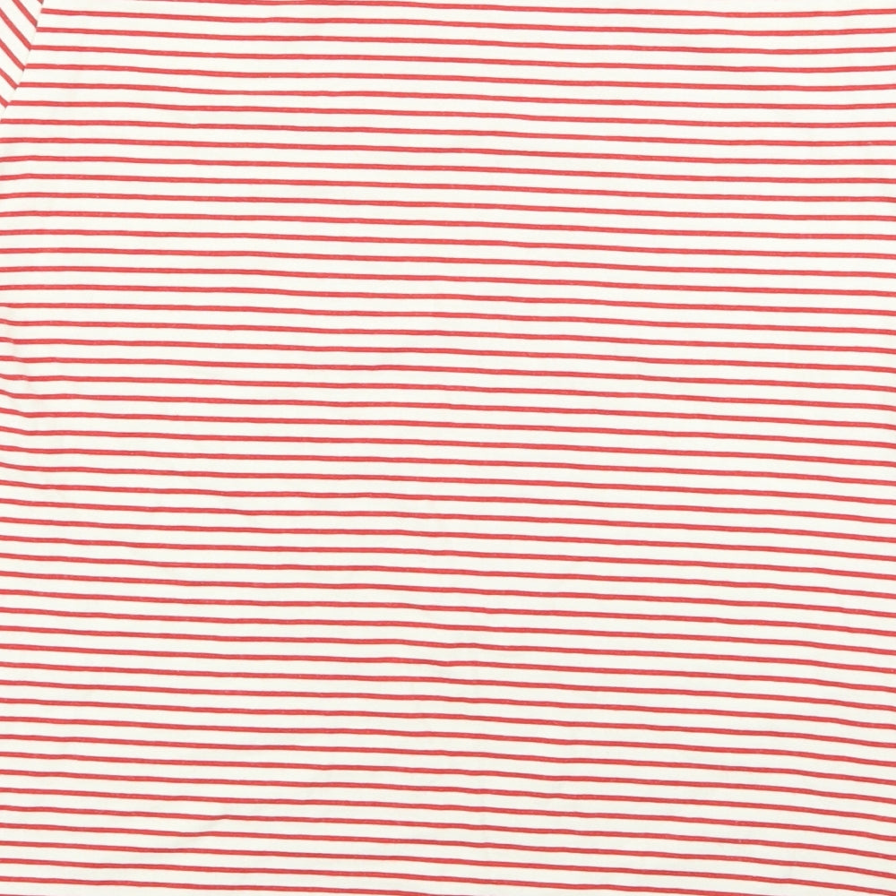 M&S Womens Multicoloured Striped  Basic T-Shirt Size 16