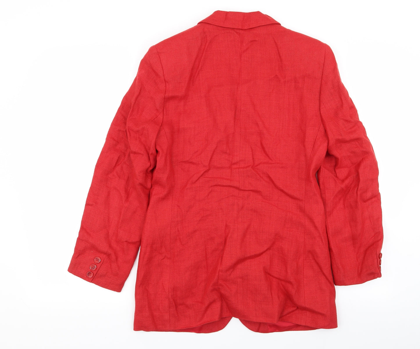 Vittoria Verani Womens Red   Jacket Blazer Size 10