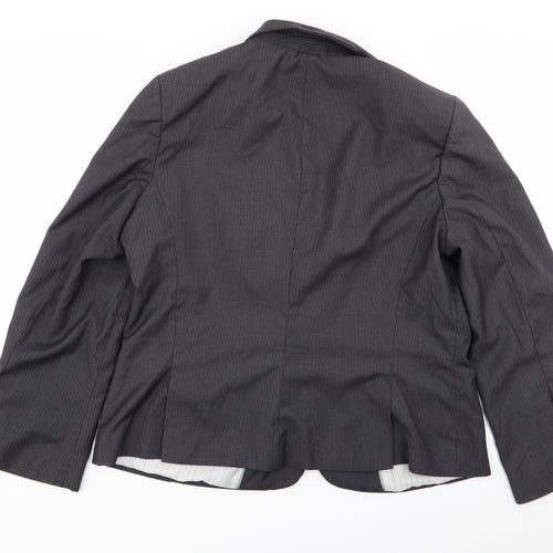 Asda George Womens Grey Striped  Jacket Blazer Size 20