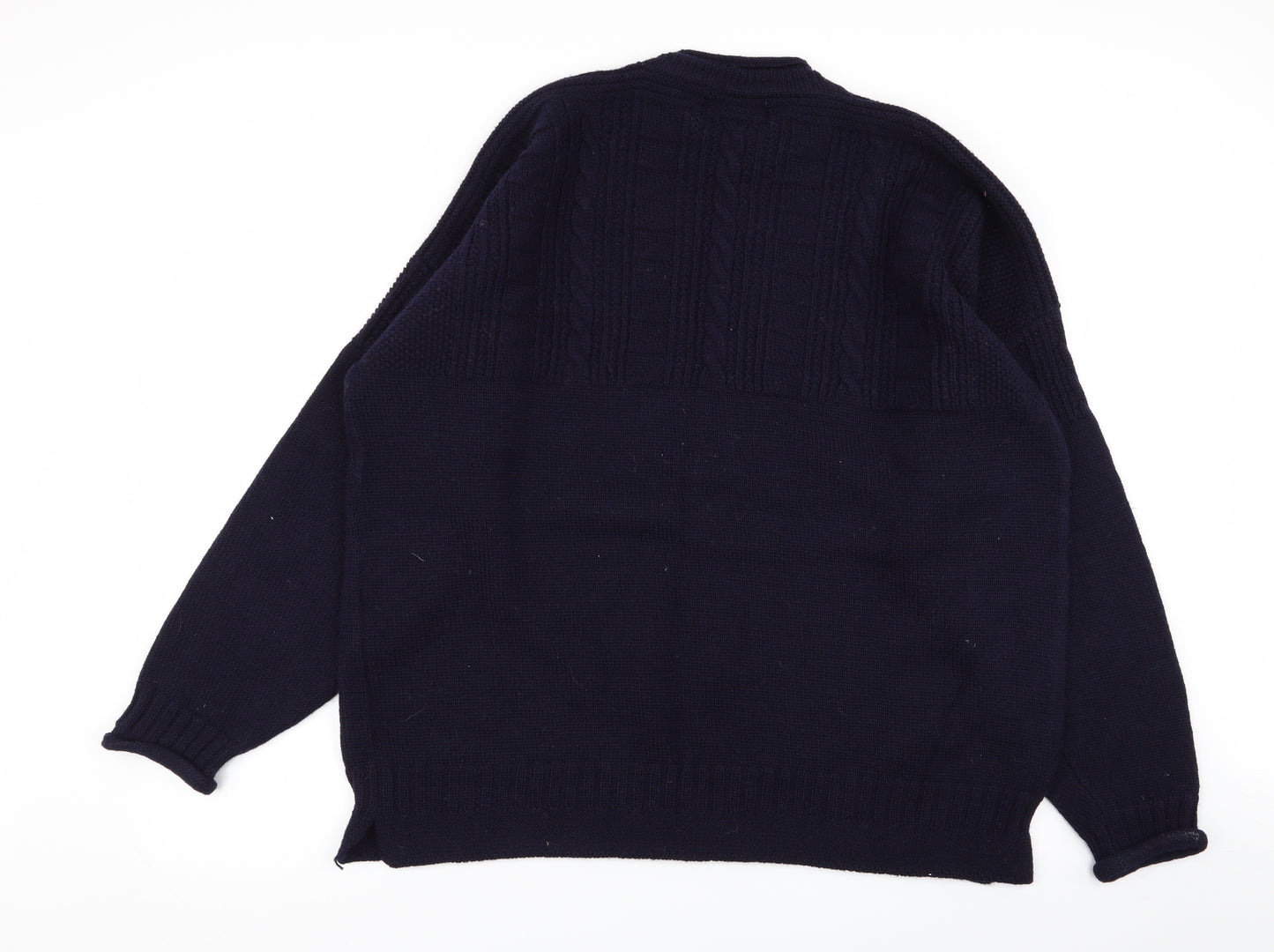 harley Mens Blue   Pullover Jumper Size 2XL