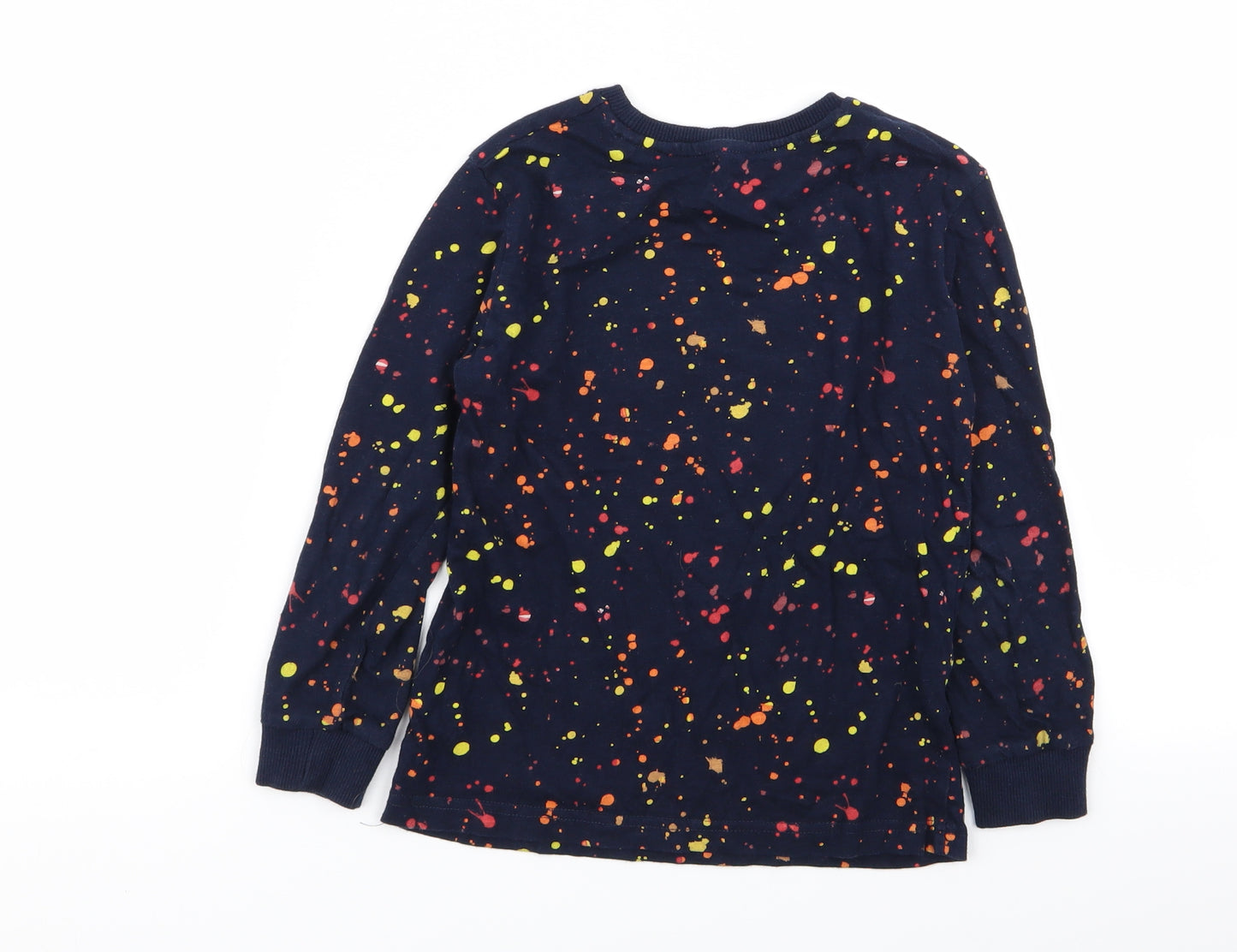 NEXT Girls Blue Polka Dot  Basic T-Shirt Size 5 Years