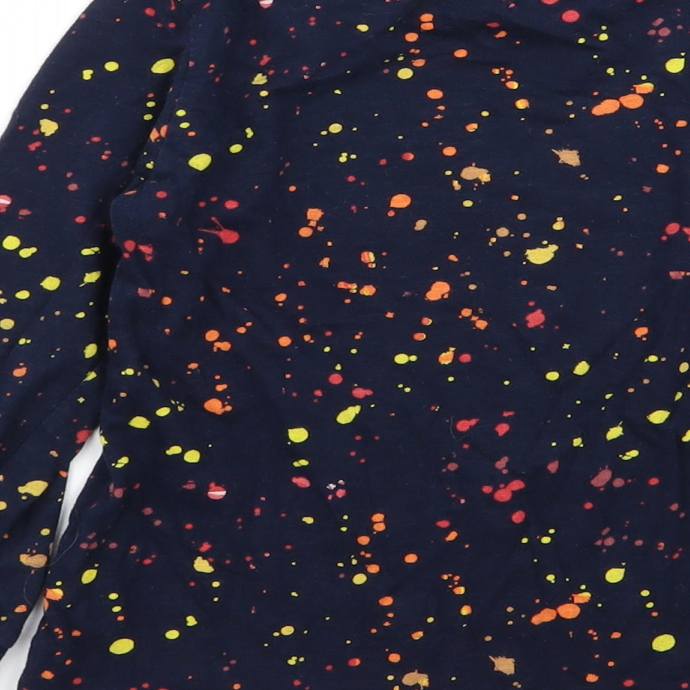 NEXT Girls Blue Polka Dot  Basic T-Shirt Size 5 Years