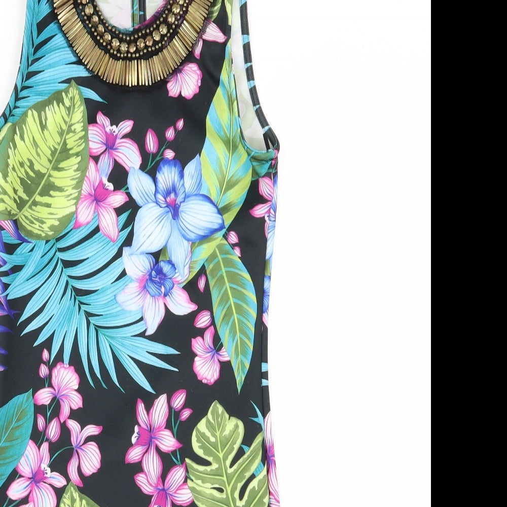 Primark Womens Multicoloured Floral  A-Line  Size 8