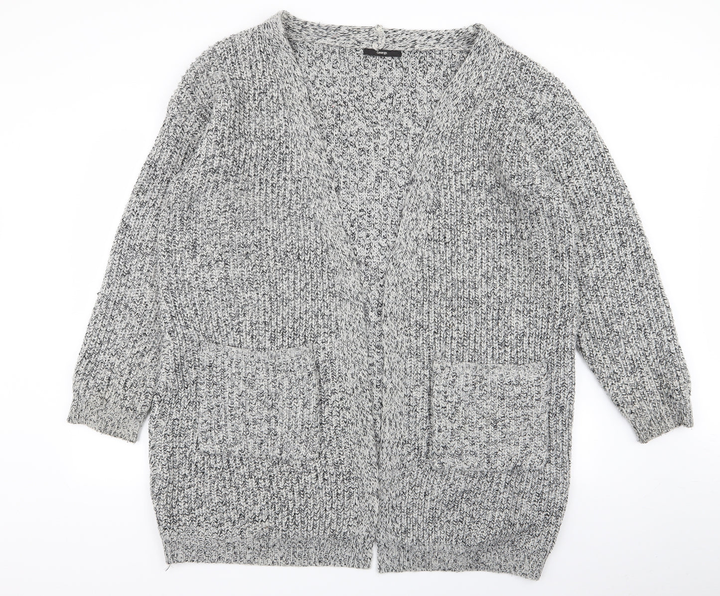 Asda George Womens Grey   Cardigan Jumper Size 20
