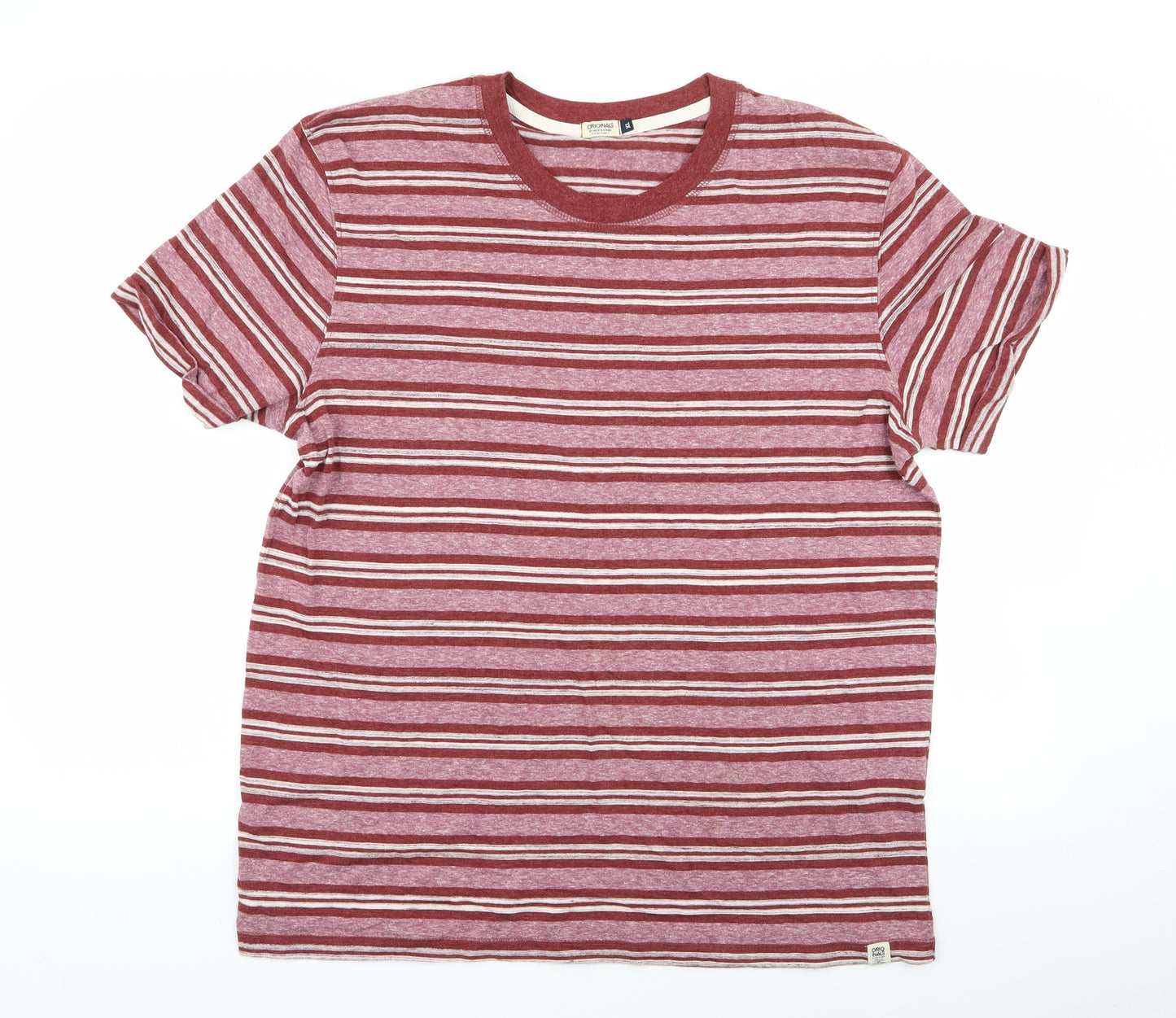 jack and jones Mens Multicoloured Striped   T-Shirt Size XL