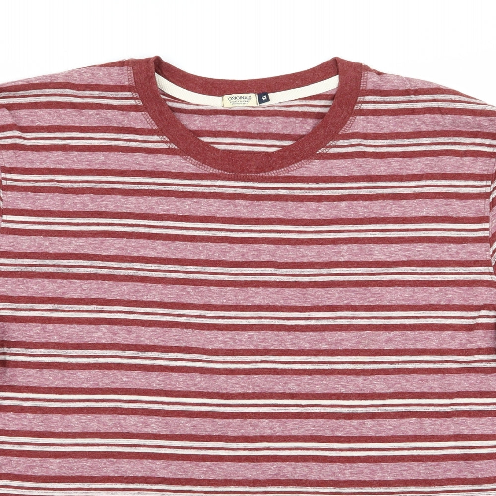 jack and jones Mens Multicoloured Striped   T-Shirt Size XL