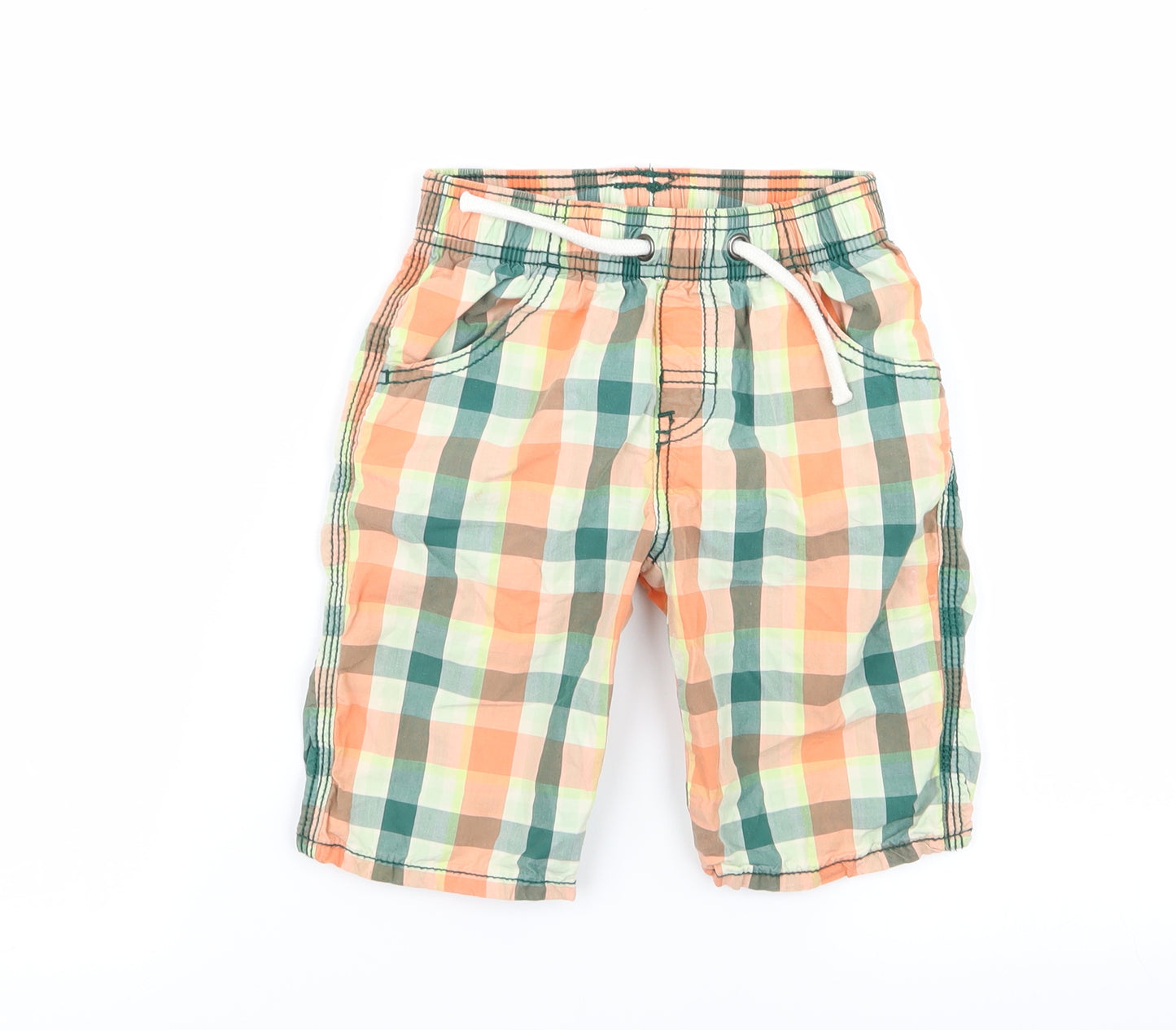 TU Boys Multicoloured Check  Cargo Shorts Size 5 Years
