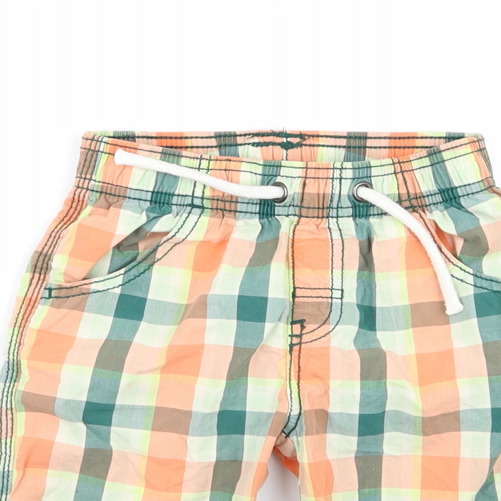 TU Boys Multicoloured Check  Cargo Shorts Size 5 Years