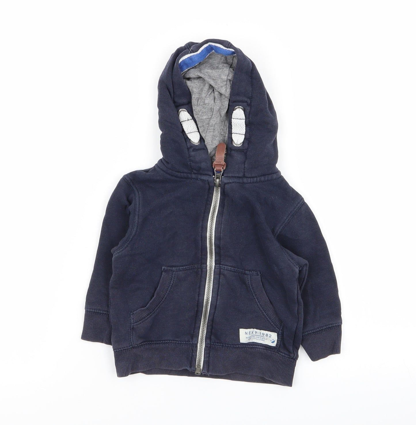 NEXT Boys Blue   Full Zip Jumper Size 6-9 Months