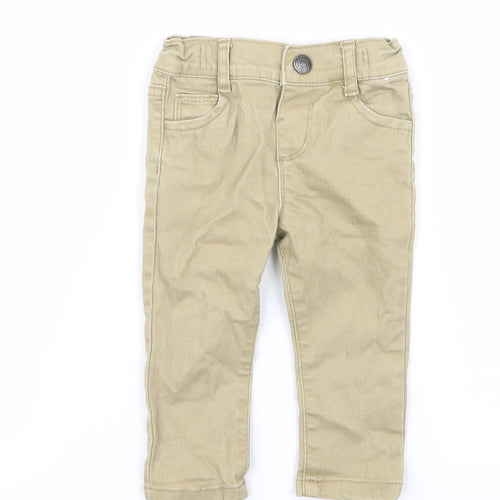 denim and co Boys Beige   Cargo Trousers Size 6-9 Months  - chino trousers
