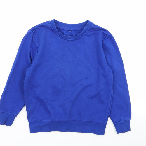 Asda George Boys Blue   Pullover Jumper Size 5-6 Years