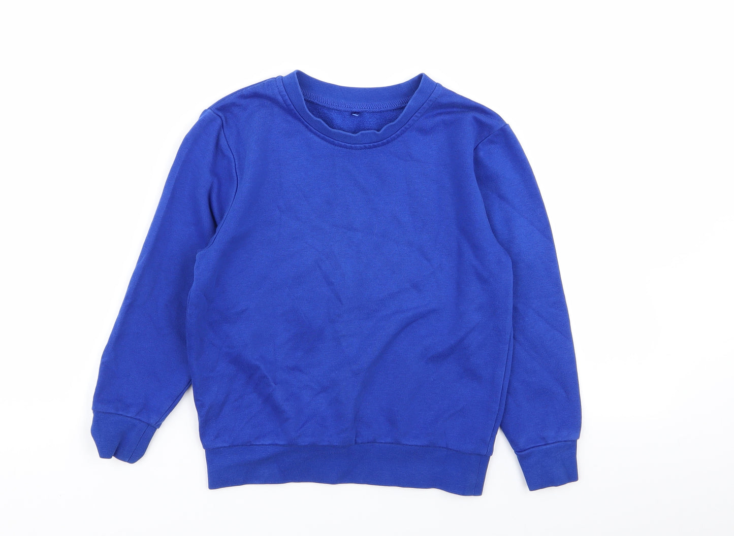 Asda George Boys Blue   Pullover Jumper Size 5-6 Years