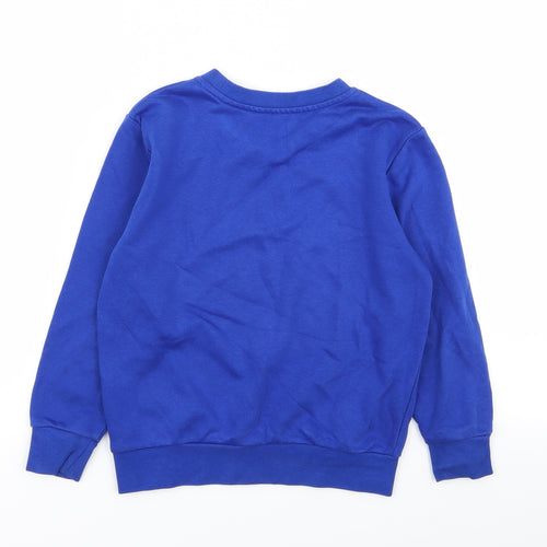 Asda George Boys Blue   Pullover Jumper Size 5-6 Years