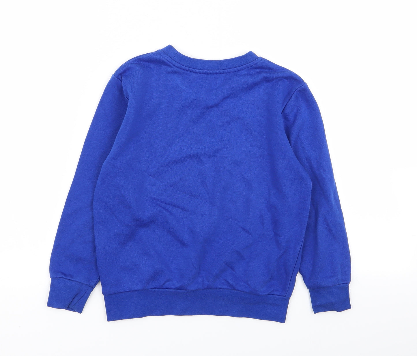 Asda George Boys Blue   Pullover Jumper Size 5-6 Years
