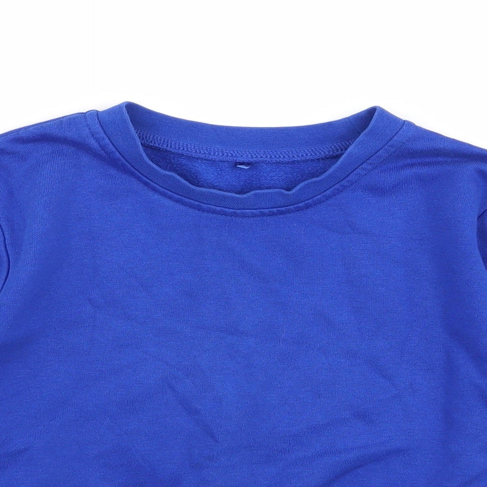Asda George Boys Blue   Pullover Jumper Size 5-6 Years