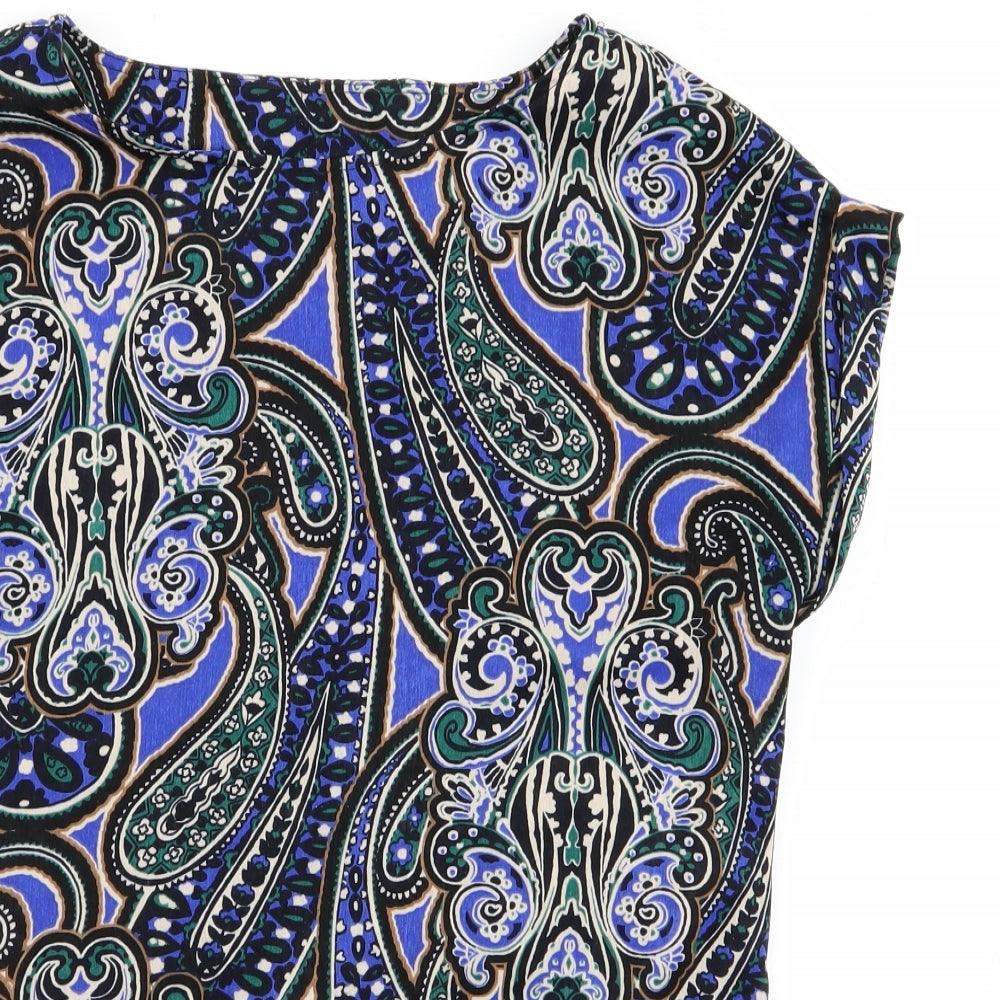 NEXT Womens Multicoloured Geometric  Basic Blouse Size 8
