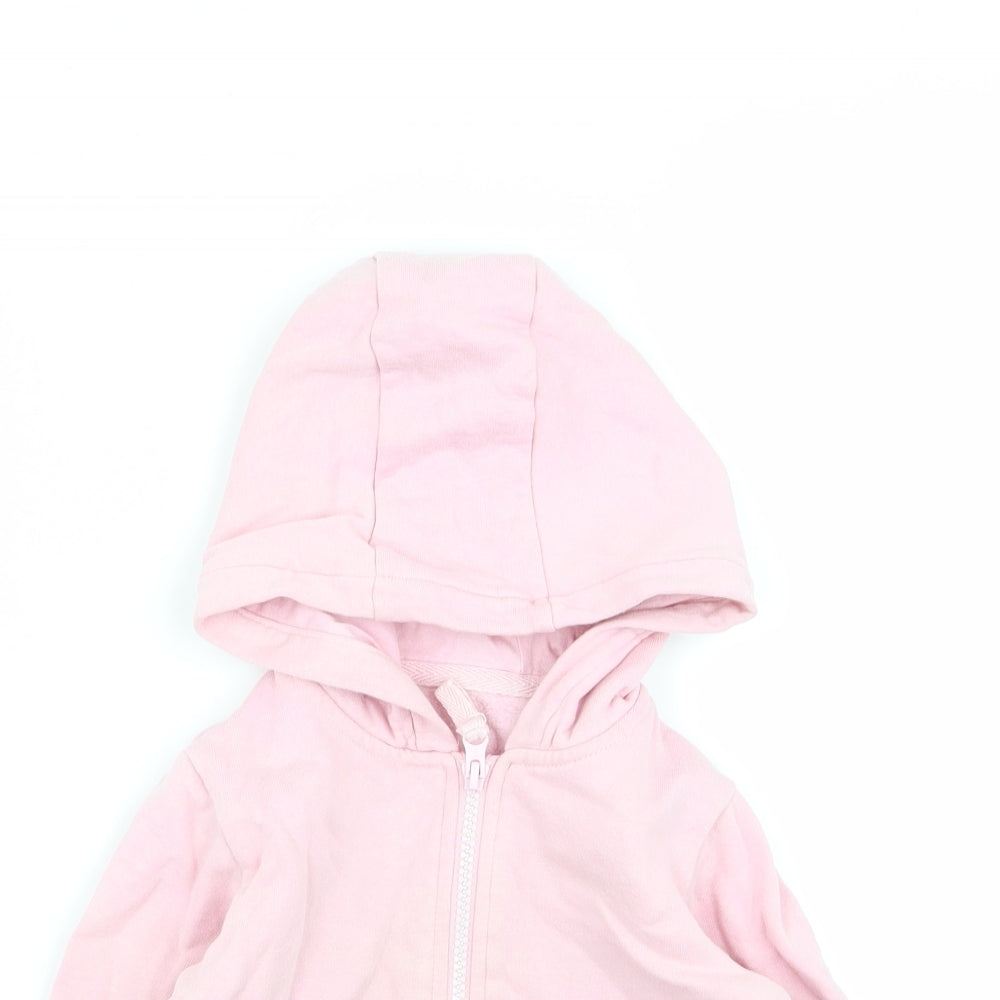 Matalan Girls Pink   Full Zip Jumper Size 2-3 Years