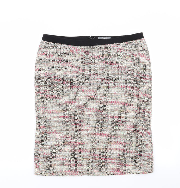 South Womens Multicoloured   A-Line Skirt Size 14