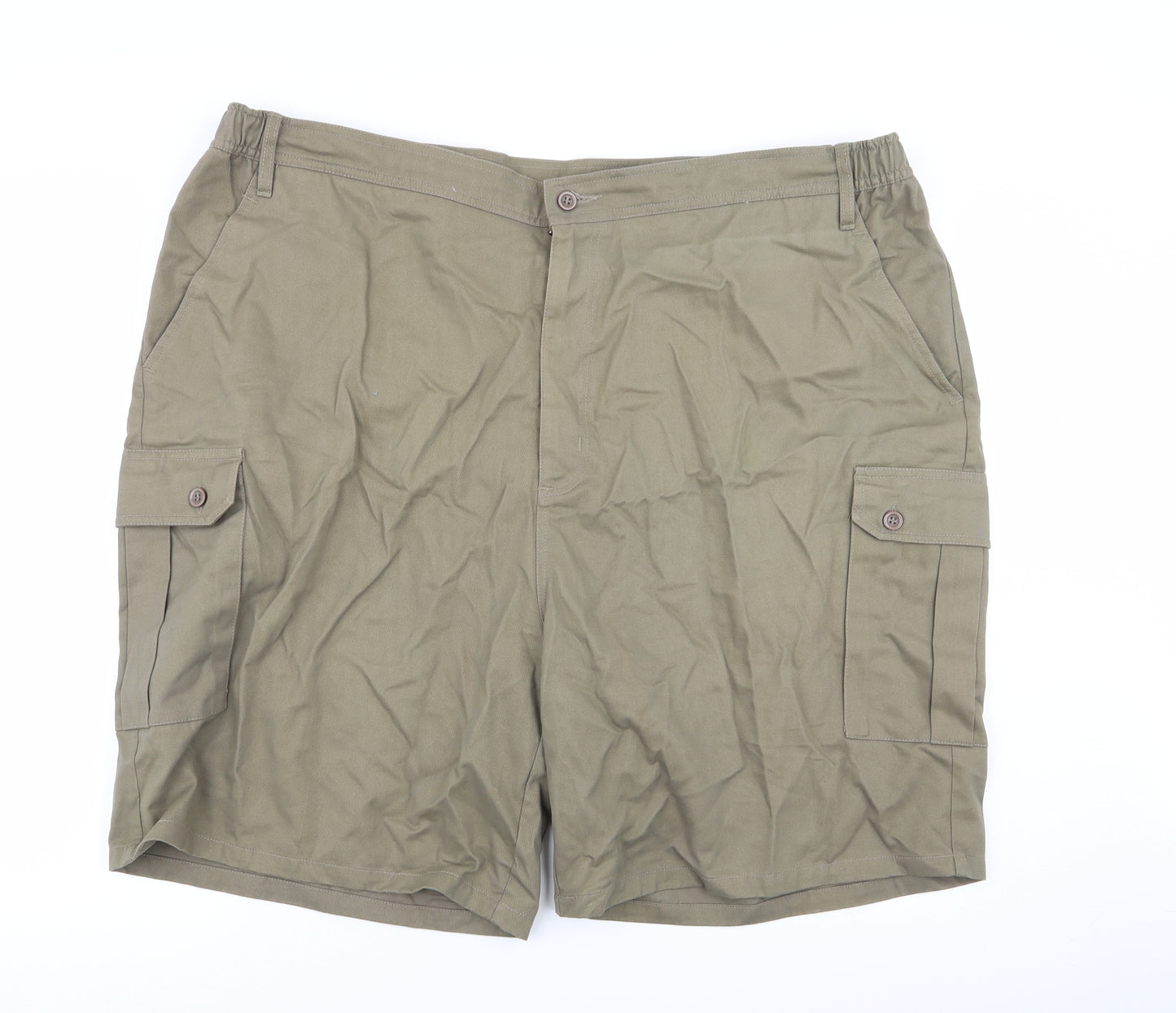 Pegasus Mens Green   Chino Shorts Size 45 in