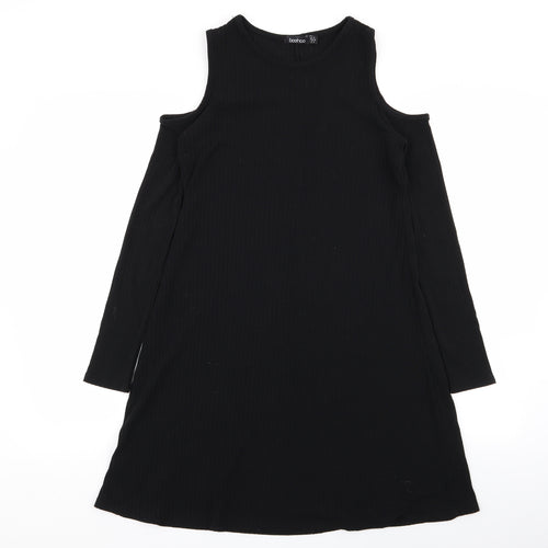 Boohoo Womens Black   Fit & Flare  Size 8
