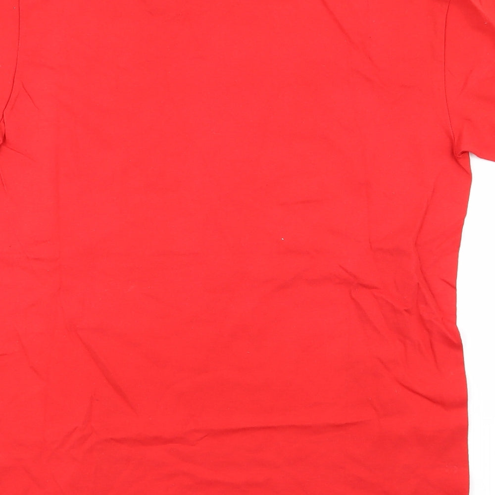 Gildan Mens Red    T-Shirt Size M