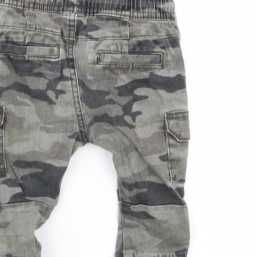 NEXT Boys Multicoloured Camouflage  Jogger Trousers Size 6-9 Months