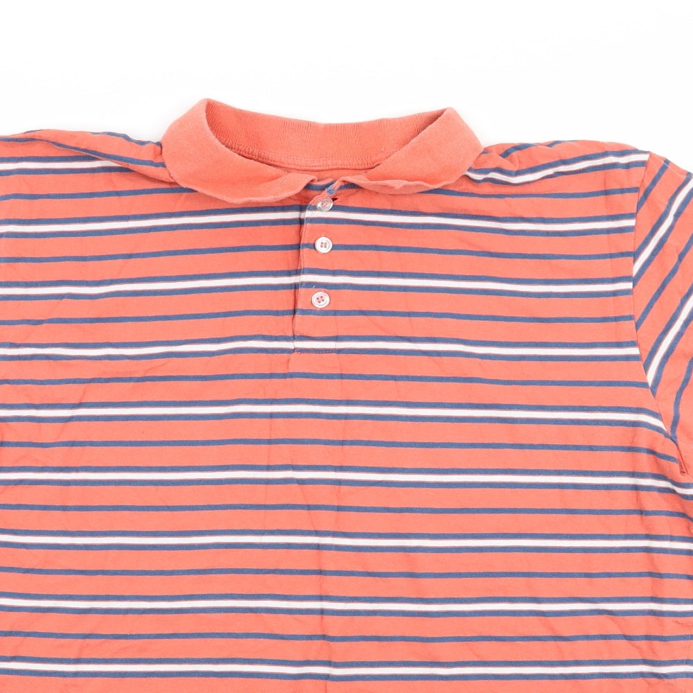 Cedar Wood State Mens Multicoloured Striped   Polo Size XL