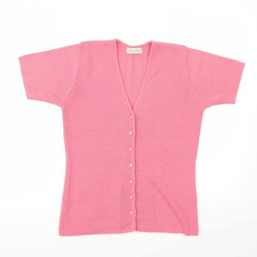 Joie de Vivre Womens Pink   Cardigan Jumper Size L