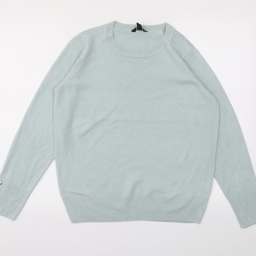 M&Co Womens Blue   Pullover Jumper Size 12