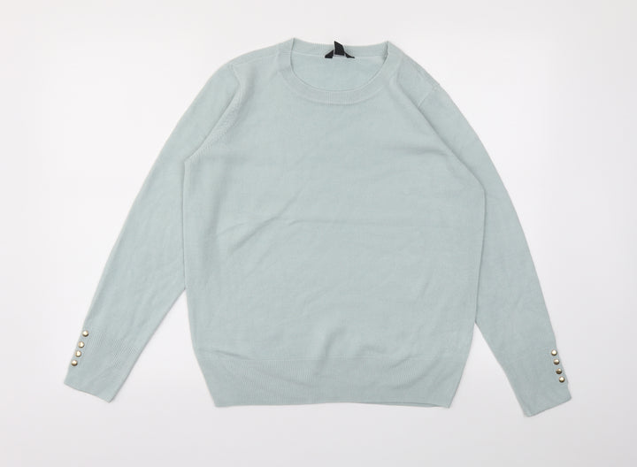 M&Co Womens Blue   Pullover Jumper Size 12