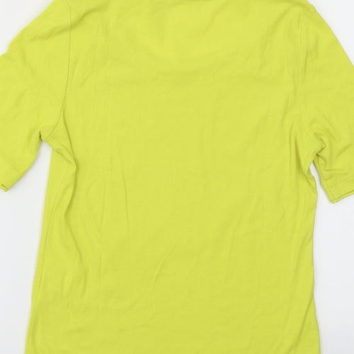 EFIXELLE Womens Yellow   Basic T-Shirt Size 10