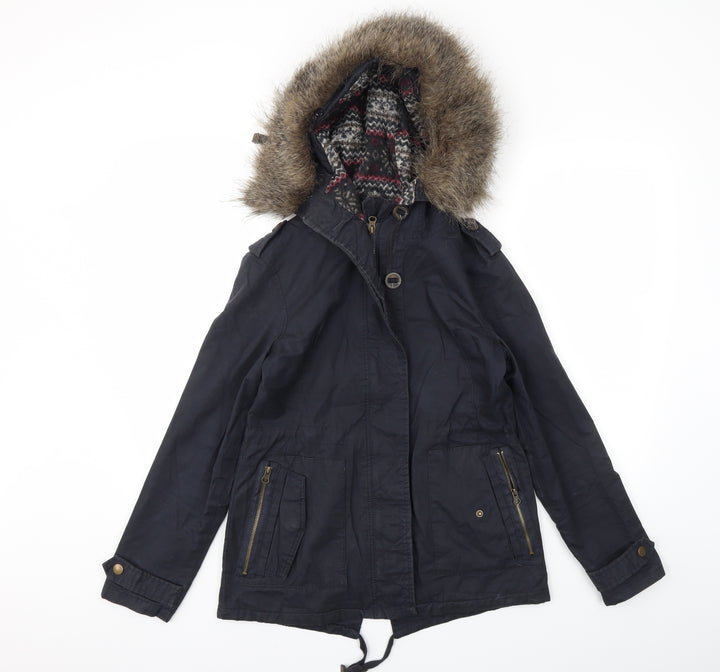 NEW LOOK Womens Black Jacket Coat Size 8