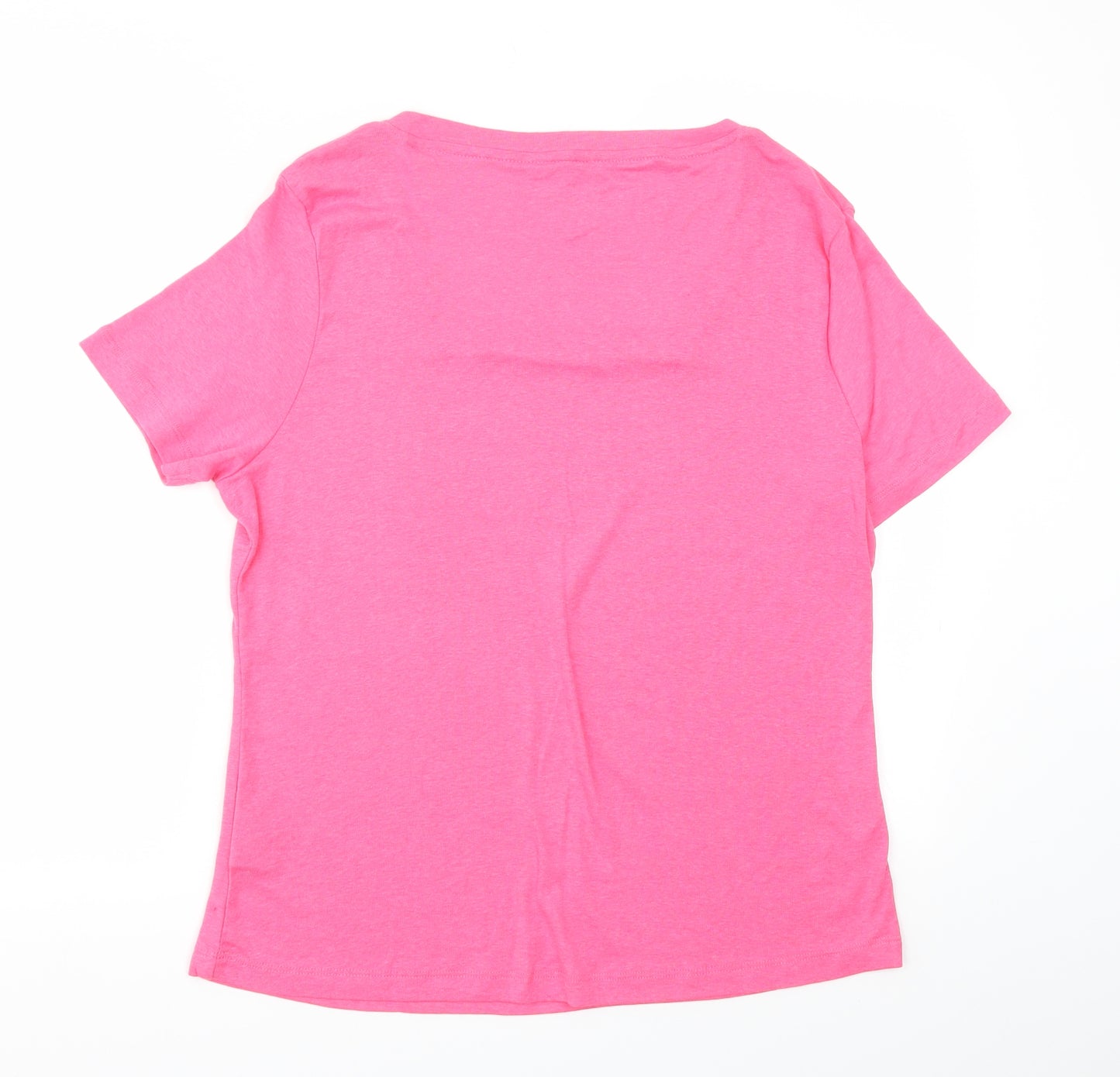 TRU Womens Pink   Basic T-Shirt Size L