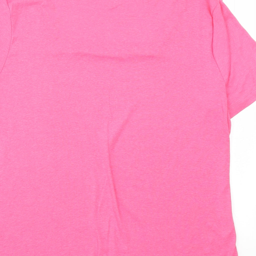 TRU Womens Pink   Basic T-Shirt Size L