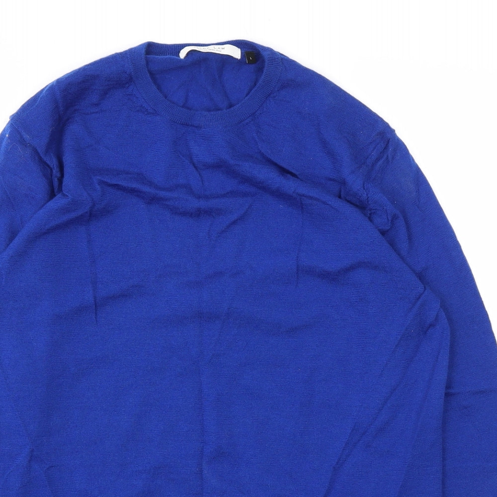 Mark Law Mens Blue   Pullover Sweatshirt Size L