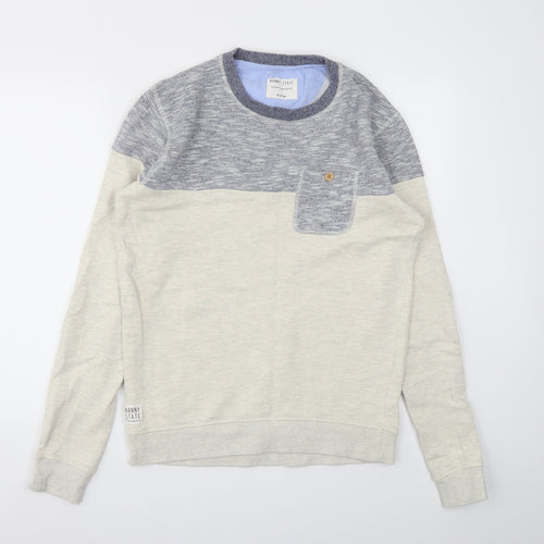 MANNY STATE  Mens Ivory   Pullover Sweatshirt Size XL