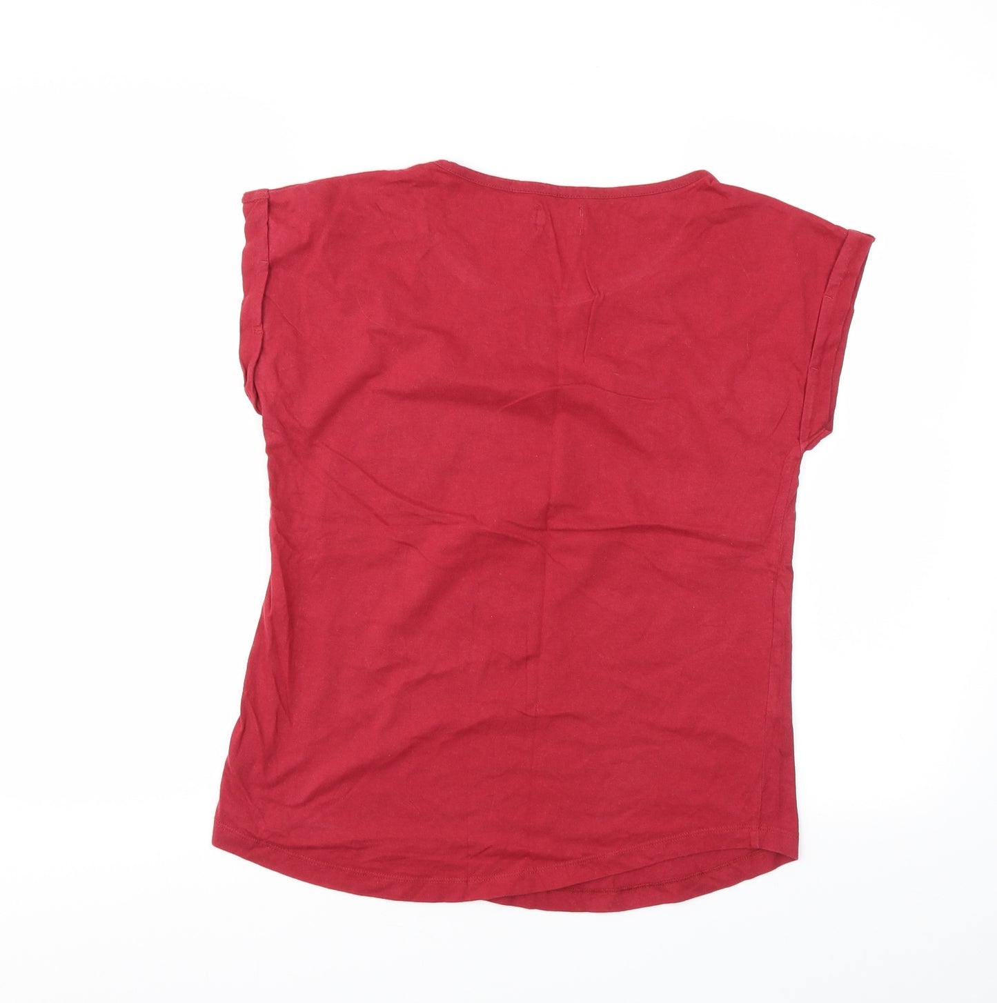 SALT ROCK Womens Red   Basic T-Shirt Size 10