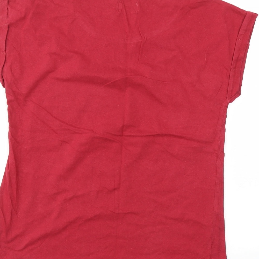 SALT ROCK Womens Red   Basic T-Shirt Size 10