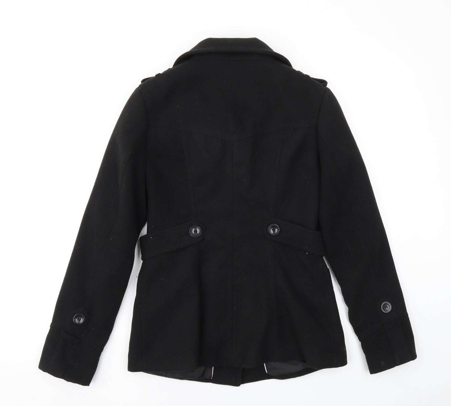 H&M Womens Black   Jacket Coat Size 8