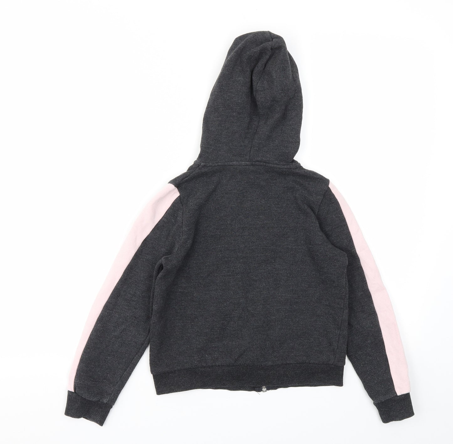 H&M Girls Grey   Full Zip Jumper Size 7-8 Years