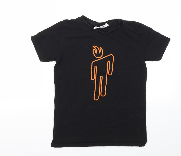 Primark Boys Black   Basic T-Shirt Size 2XS